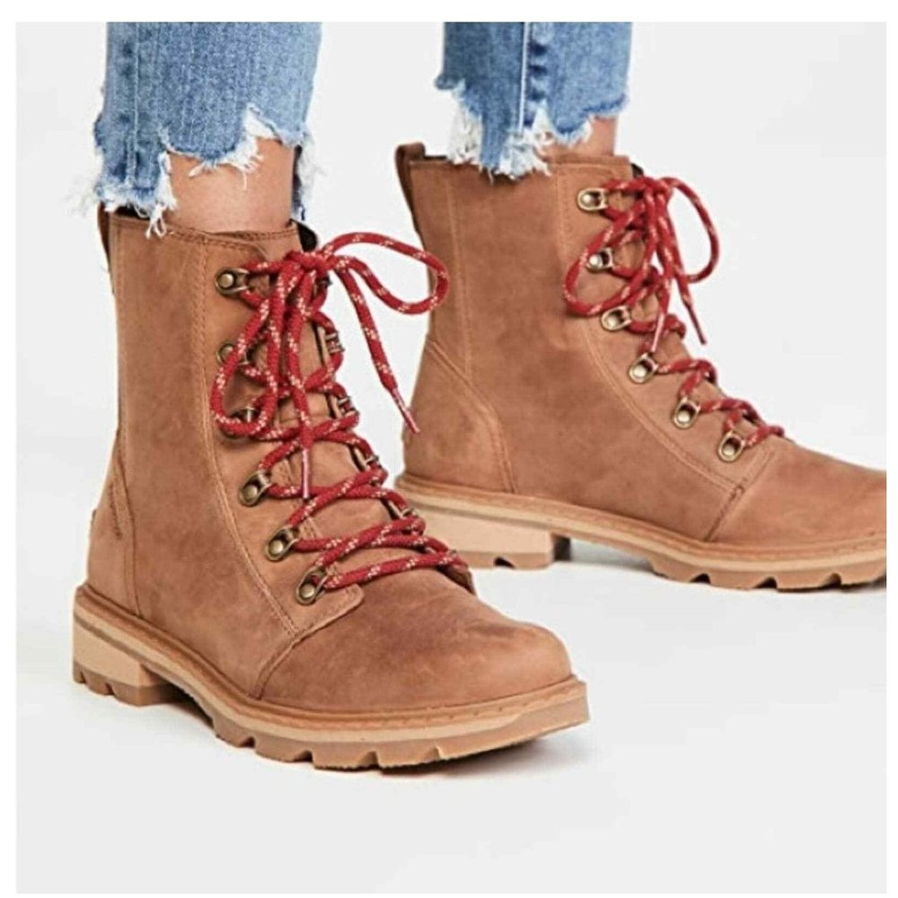 SOREL Lennox Waterproof Lace-Up Boot in Velvet Tan - New Women's Size 5